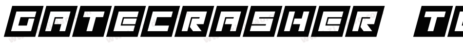 gatecrasher texan字体转换